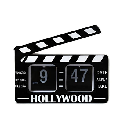 Movie Clapper Board Flip Clock Retro - Furniture Things