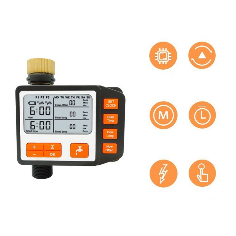 Garden Watering Timer Outdoor Automatic Electronic Watering Timer Irrigation Water Timeing Controller System - Furniture Things