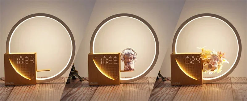 Bedside Lamp with Touch Alarm Clock & Natural Sounds - Furniture Things