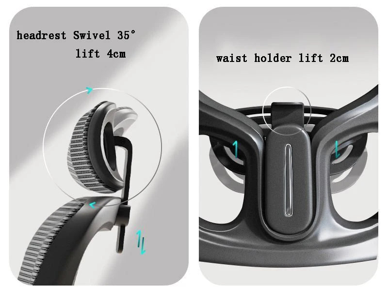 Office Chair with Lift Computer Lumbar Support - Furniture Things