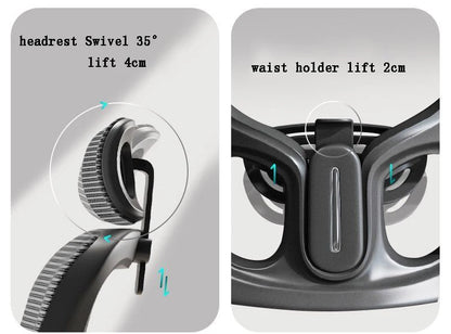 Office Chair with Lift Computer Lumbar Support - Furniture Things