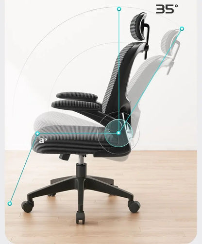 Office Chair with Lift Computer Lumbar Support - Furniture Things