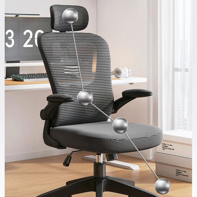 Office Chair with Lift Computer Lumbar Support - Furniture Things