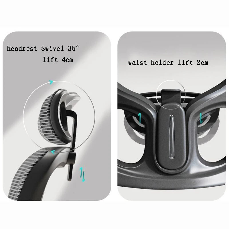 Office Chair with Lift Computer Lumbar Support - Furniture Things