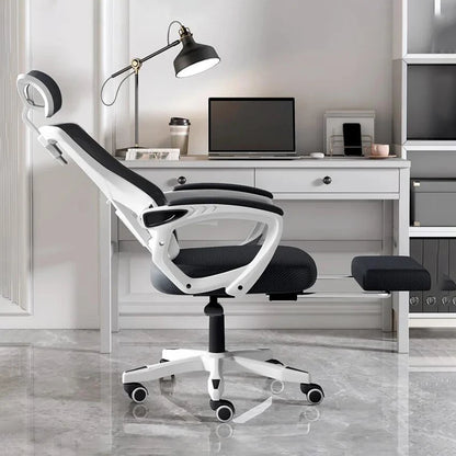 Office Chair with Adjustable Footrest Longue - Furniture Things