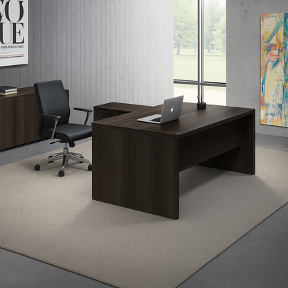FTMGC Executive Black Boss Table Large Office Desk